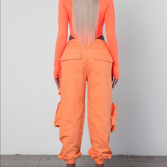 Prix workshop discontinued and highly sought after bodysuit neon orange - Picture 3 of 5